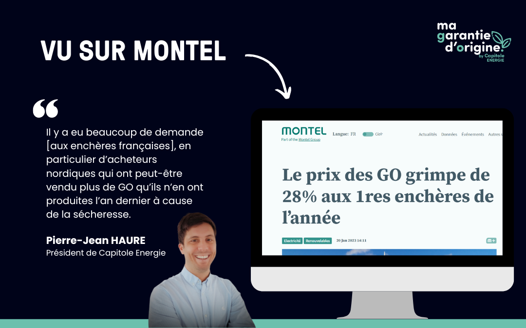 Le prix des GO grimpe de 28% aux 1res enchères de l’année